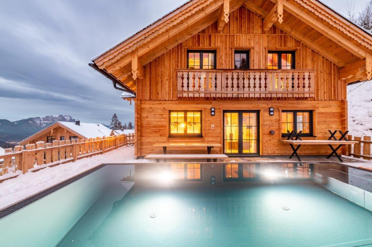 Poolchalet Dachsteinblick 프루게른 외부 사진