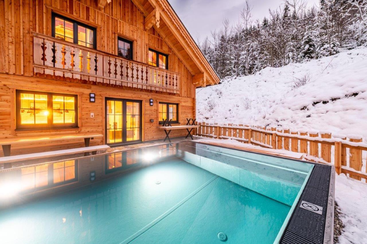 Poolchalet Dachsteinblick 프루게른 외부 사진